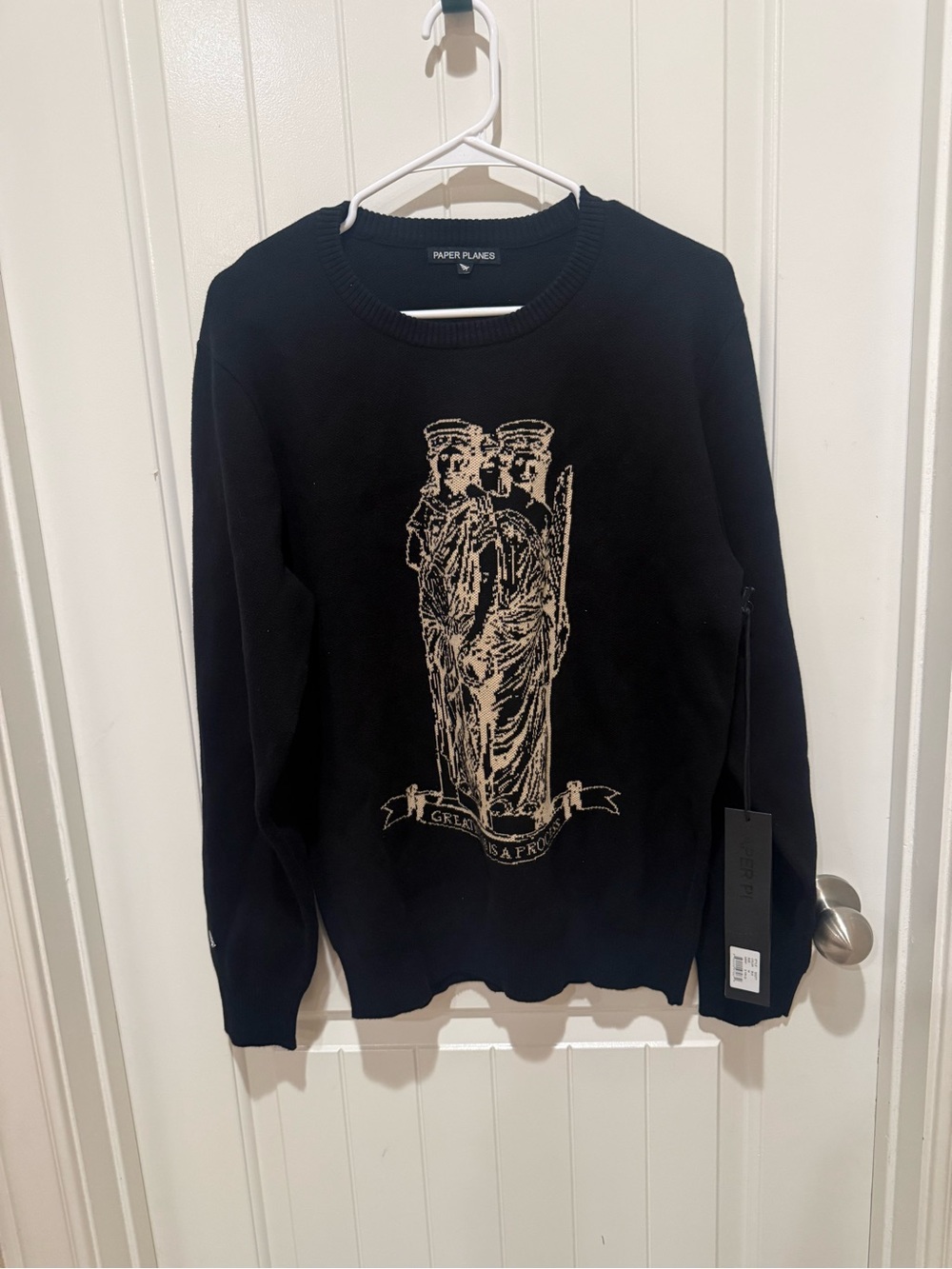Men's Paper Planes Crewneck Graphic Sweater